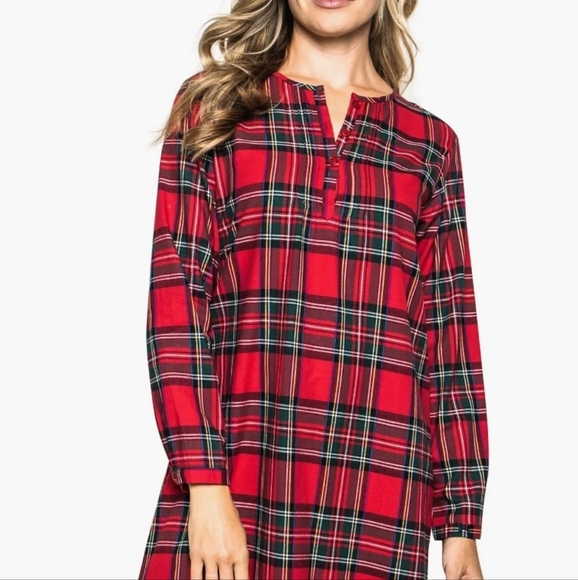 Petite Plume Nightgown, size medium, red plaid - Picture 1 of 8